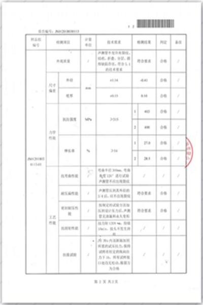 安庆出厂检测报告